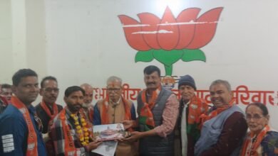 Photo of नवनियुक्त बूथ अध्यक्षों का स्वागत भाजपा कार्यालय में हुआ