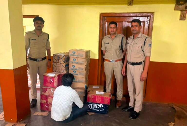 नागद्वारी मेले के दौरान आबकारी विभाग की बड़ी कार्रवाई, 23 पेटी शराब जब्त